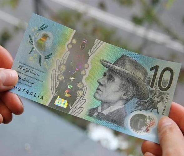 AUD 10 Dollar Style Prop Banknotes