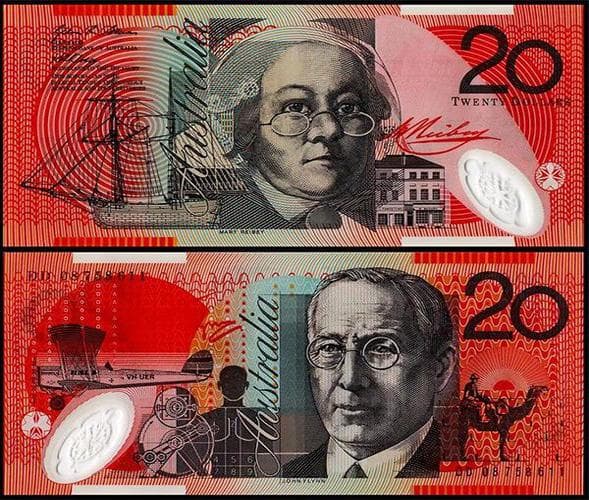 AUD 20 Dollar Style Prop Banknotes