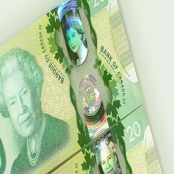 20 CAD Style Prop Banknotes