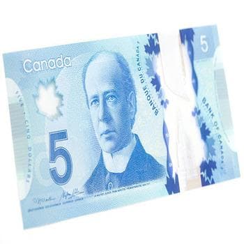 5 CAD Style Prop Banknotes
