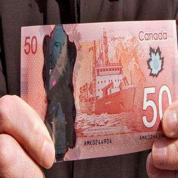 50 CAD Style Prop Banknotes