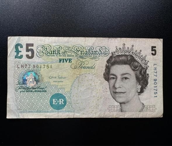 5 GBP Style Prop Banknotes